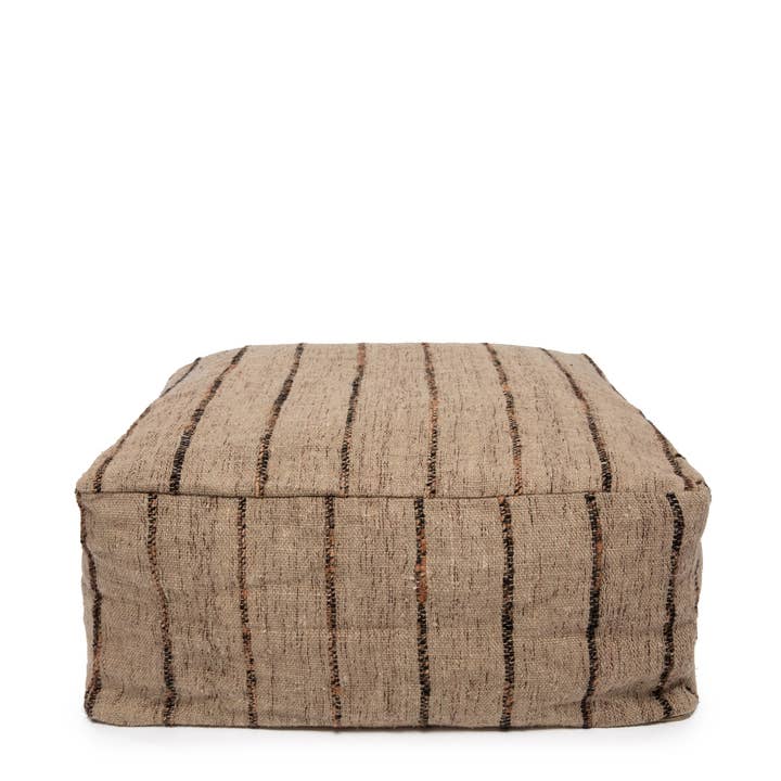 Bazar Bizar Living - Wholesale Poef - The Oh My Gee Pouffe - Beige Zwart