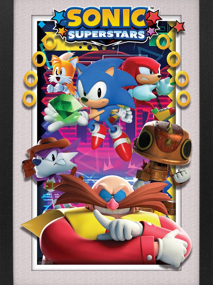 Sonic Superstars - Superstars 11x17 Faux Matte Plexi Frame for wholesale by Pyramid America