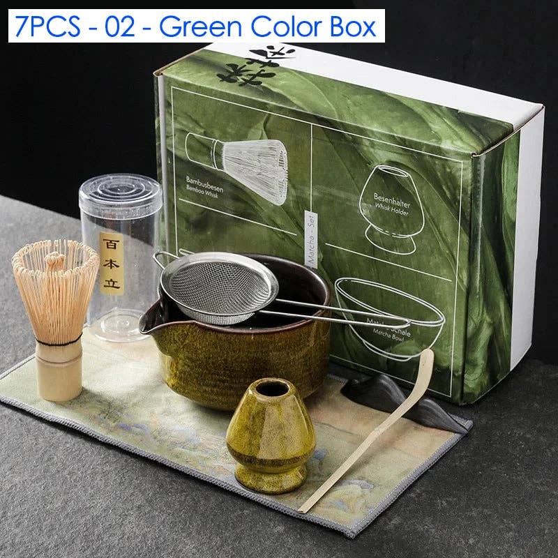 BlakOutlet - Wholesale Tea Set - 4/6/7PCS Japanese Matcha Blender Set0