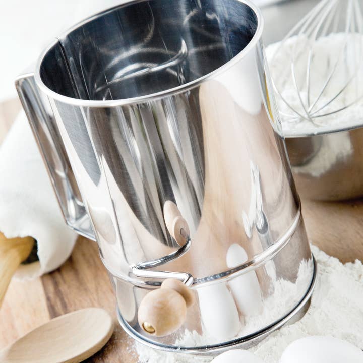 Fox Run Brands - Wholesale Sifter - Fox Run Flour Sifter, 4-Cup, 5.75" x 5.75" x 6.25"1