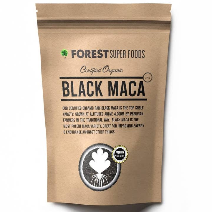Forest Super Foods – wholesale Protein/superfood powder – Certified Organic Black Maca Powder