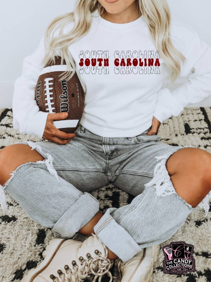 The Candy Collections – wholesale Screen printed t-shirt – Women′s – South Carolina t-shirt graphic tee fall holiday