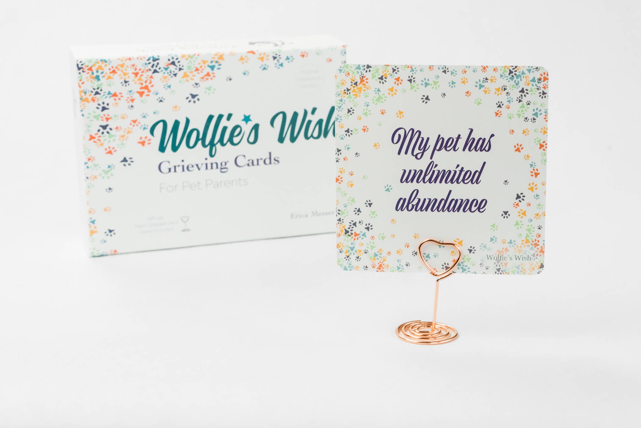 Wolfie’s Wish - Vente Urne - Cartes de deuil en cas de perte d'un animal de compagnie, jeu de cartes d'affirmation8