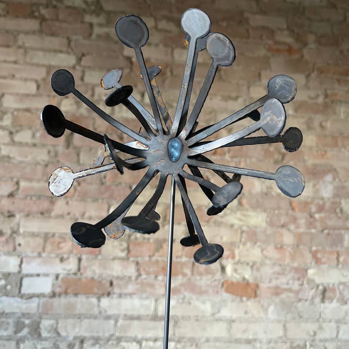 608 The Factory - Wholesale Outdoor Ornament/Decor - 3D Metal Dandelion Wish Flower Set of 24 Flowers6