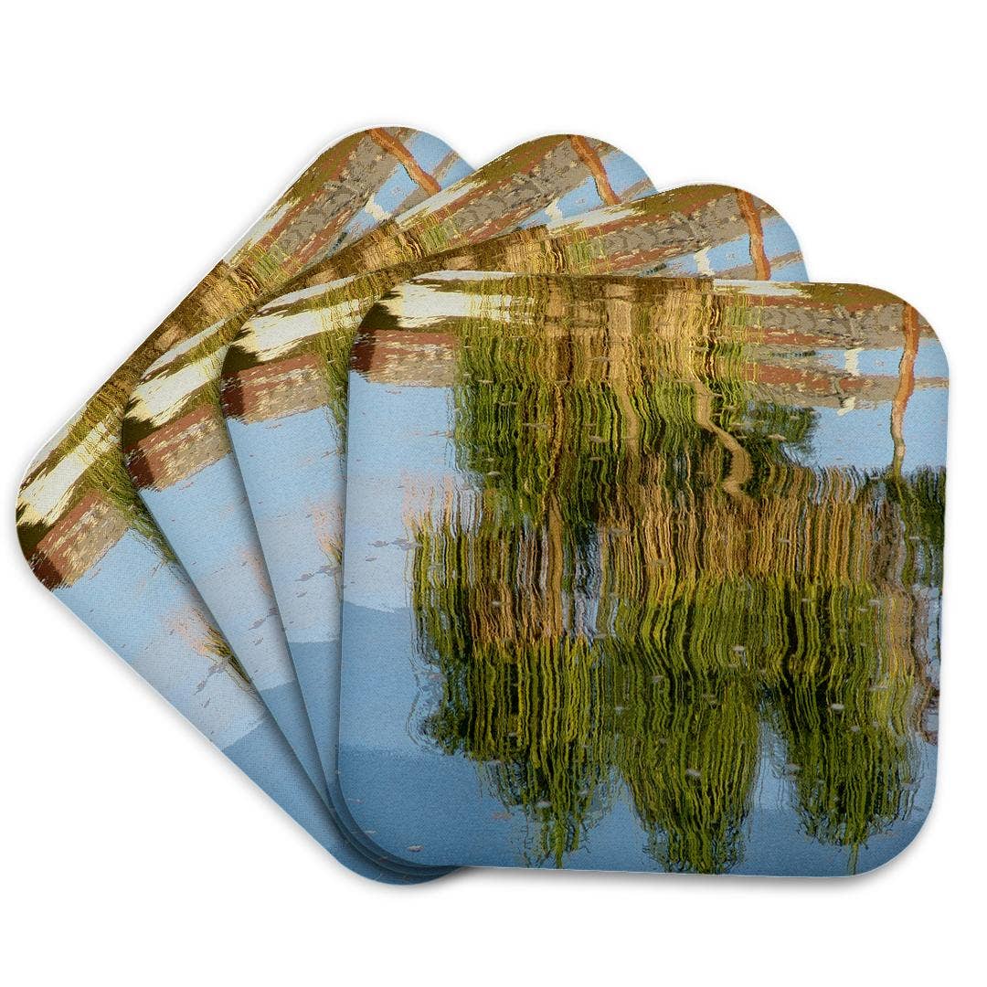3dRose - Wholesale Coasters - 3dRose, Image of Pony Tail Palms Reflect In Water, Coaster7