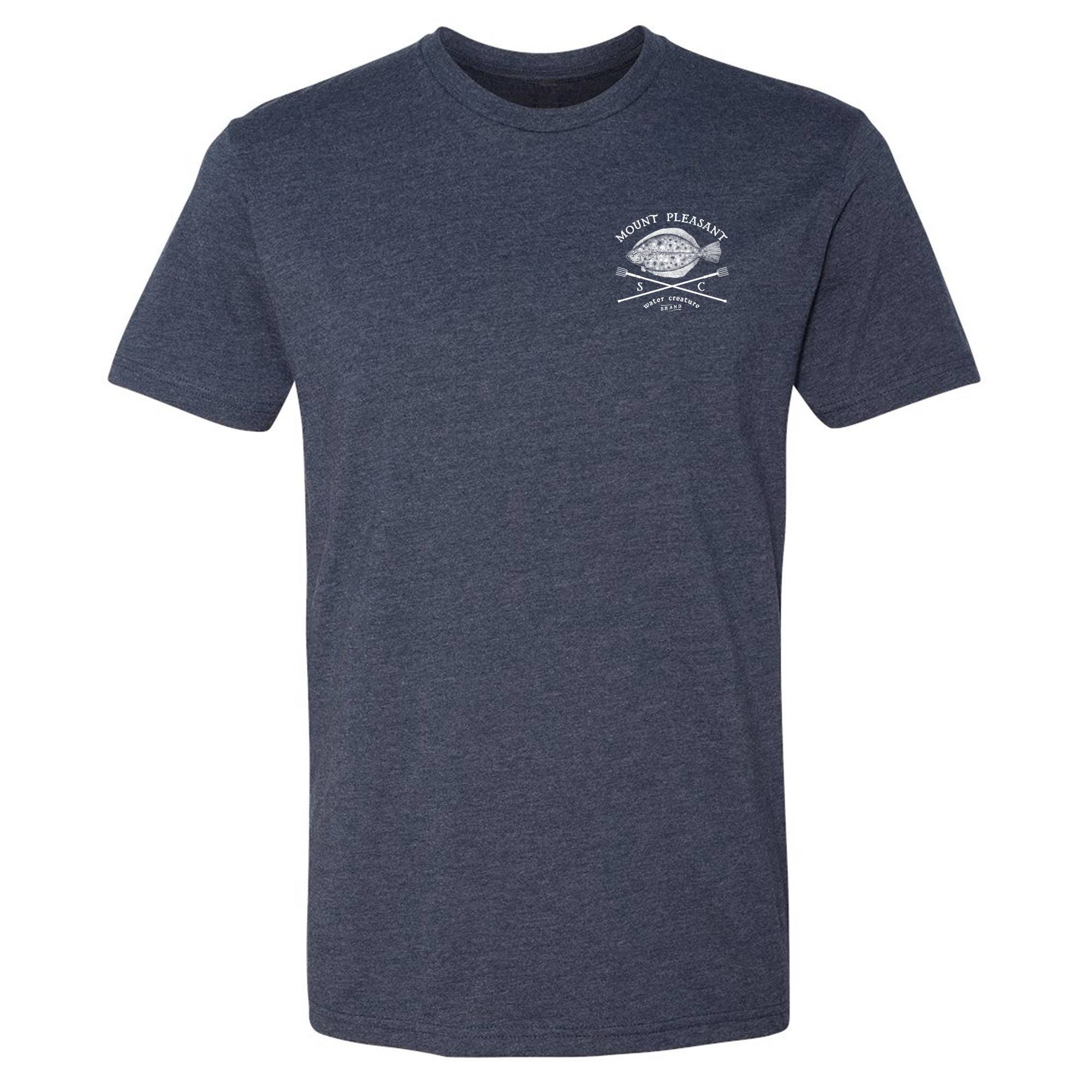 Heather Navy Flundra Gigs, Fiskeskjorta, Anpassningsbar Plats för wholesale på Faire1