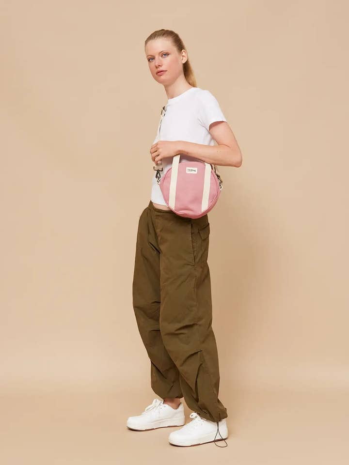 Louis blush rund taske for engroshandel hos Hindbag