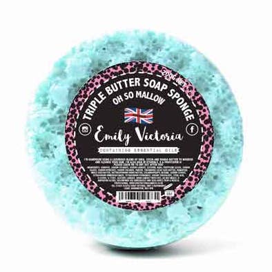Oh So Mallow Essential Oil Triple Butter Soap Sponge for wholesale by Emily Victoria Candles