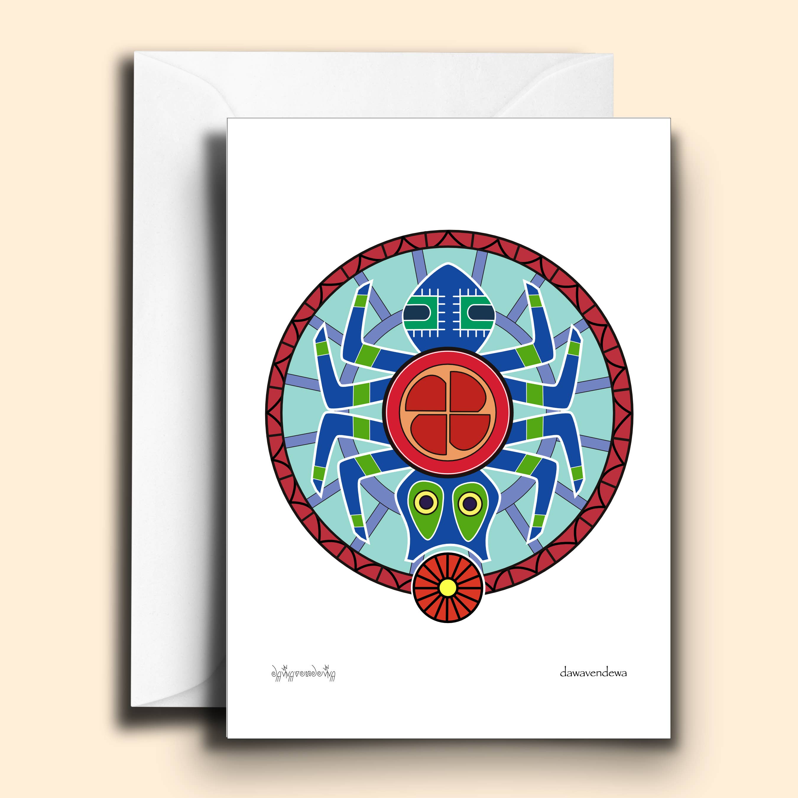 Fourth World Design – Großhandel Grußkarten für den Alltag – Spinne1