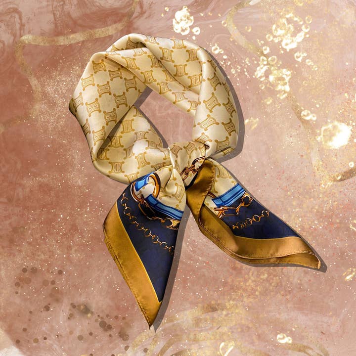 Lenço - moderno e colorido - 70 x 70cm - seda por atacado de Lourens Exclusive