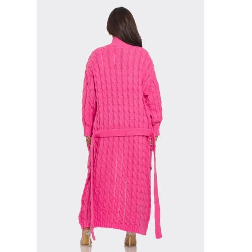LOVE SENSE – wholesale Cardigan – Women’s – CABLE KNIT LONG CARDIGAN5