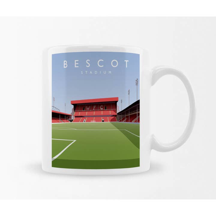 Mug du stade Bescot pour la vente par Matthew J I Wood Design & Illustration