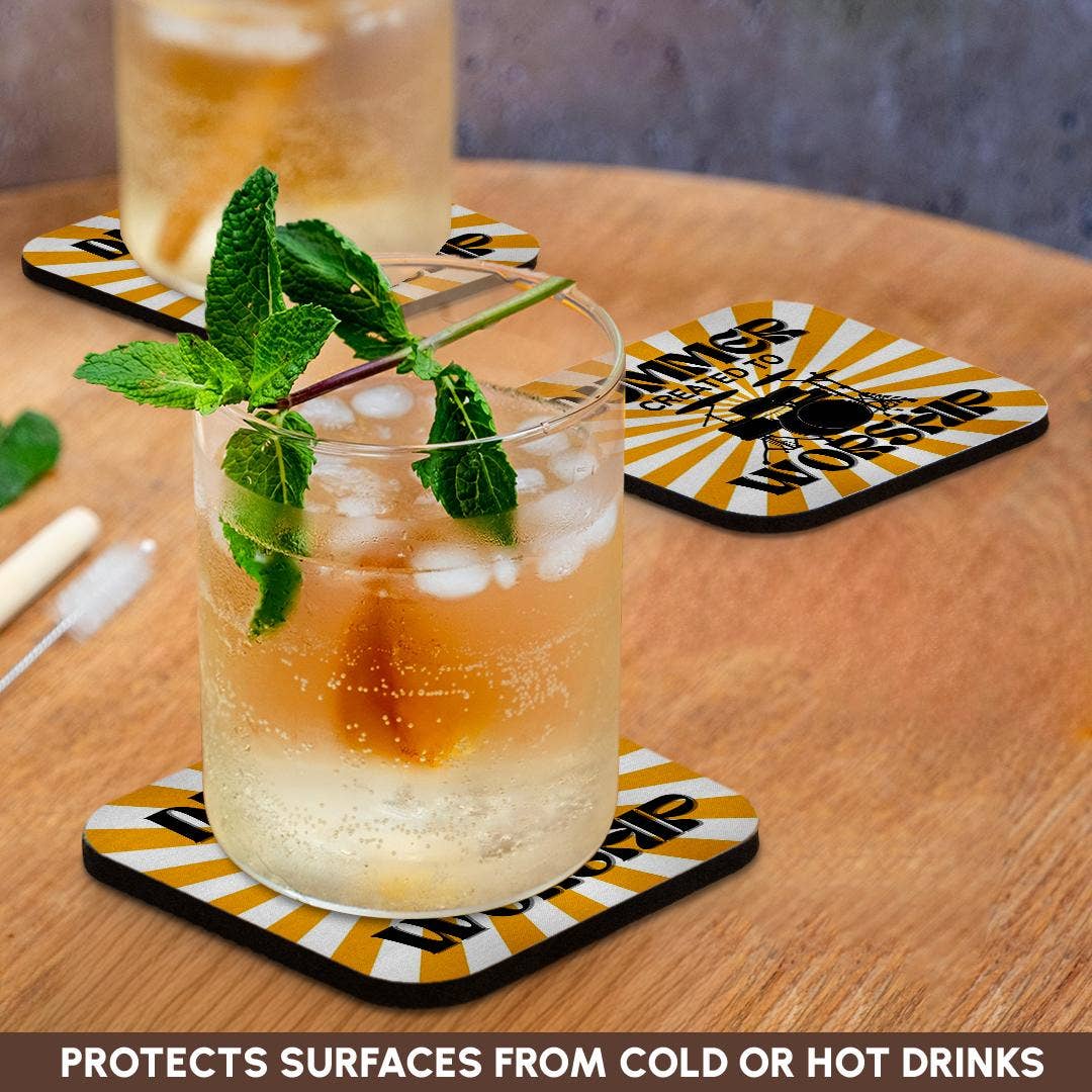 3dRose - Wholesale Coasters - 3dRose, Drummer Created To Worship, Coaster9