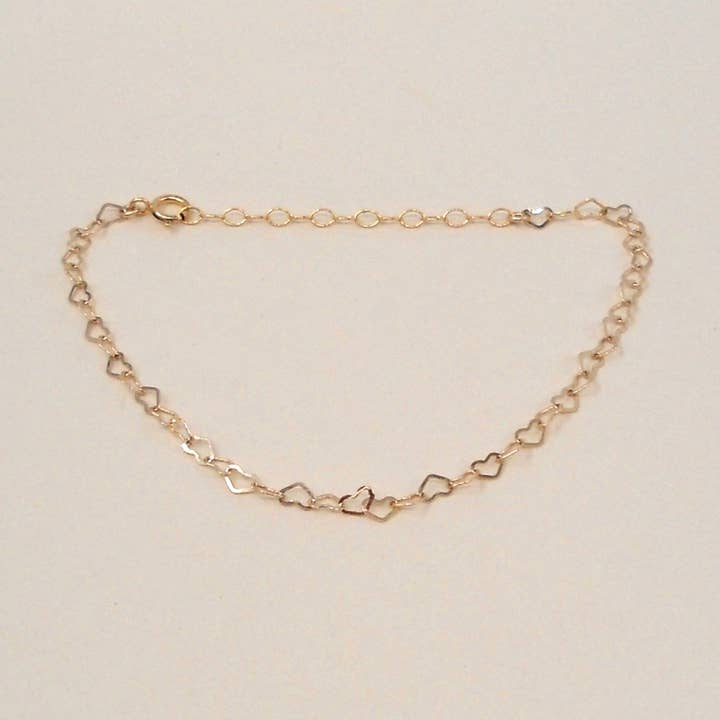 May Martin - Wholesale Link & Chain Bracelet - Heart Chain Bracelet0