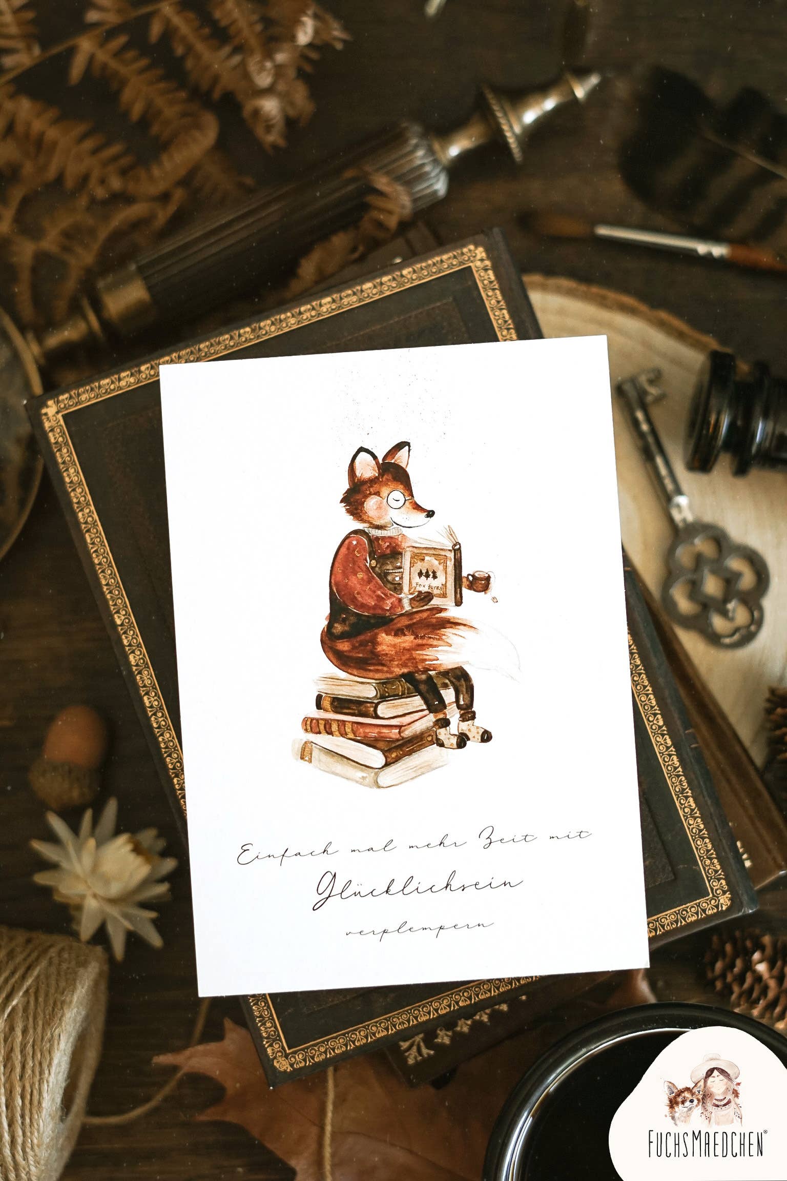FuchsMaedchen - Wholesale Get Well Card - Greeting card book fox0