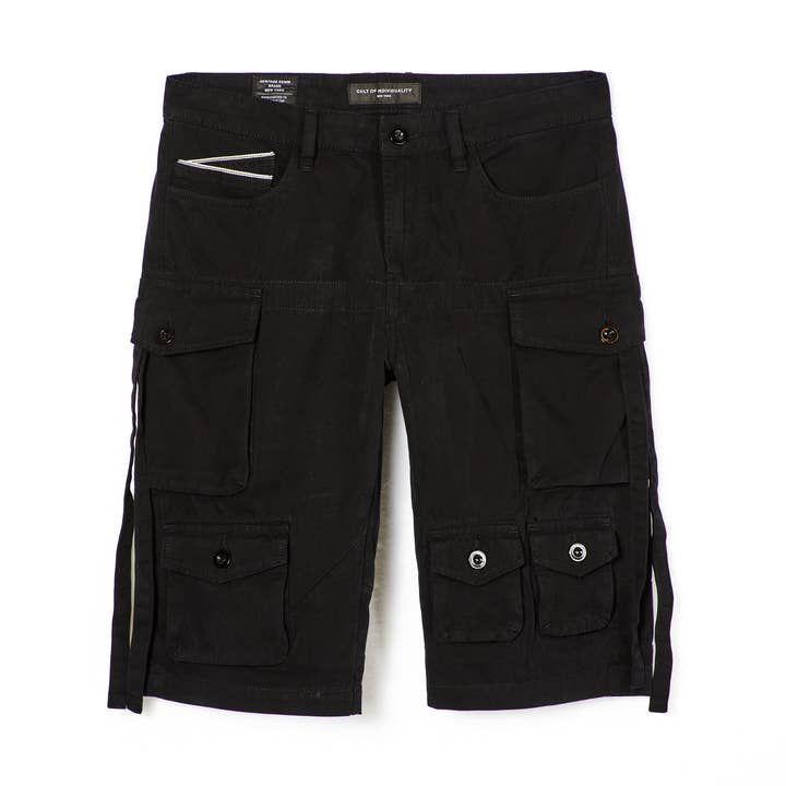 CARGO SHORTS IN VINTAGE BLACK for wholesale on Faire0