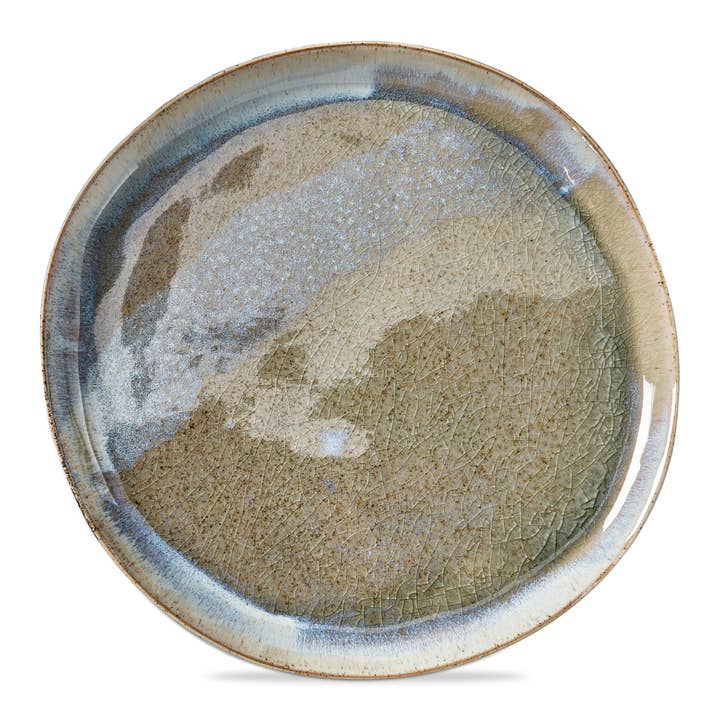 Montauk Round Plate Blue Porcelain Summer for wholesale by tag