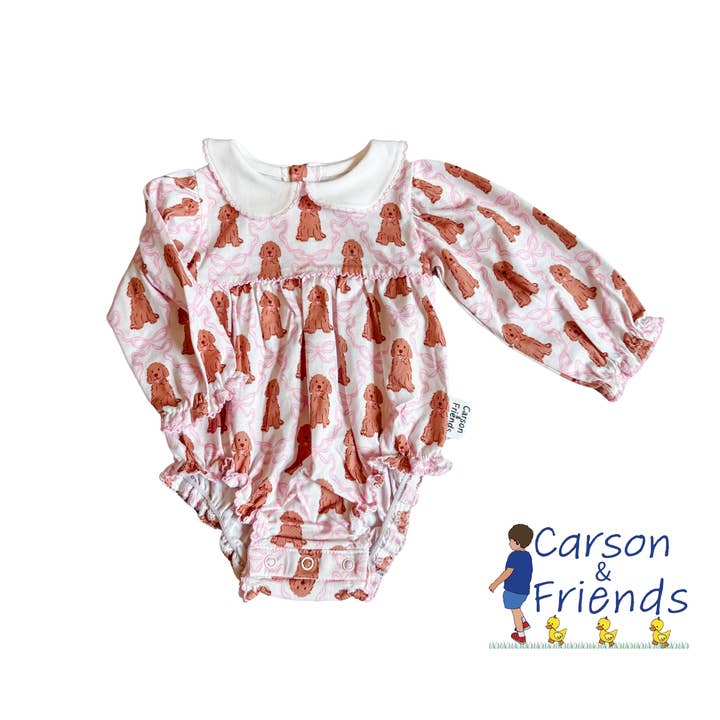Carson and Friends Long Sleeve Goldendoodles Printed Bubble for wholesale by Carson & Friends