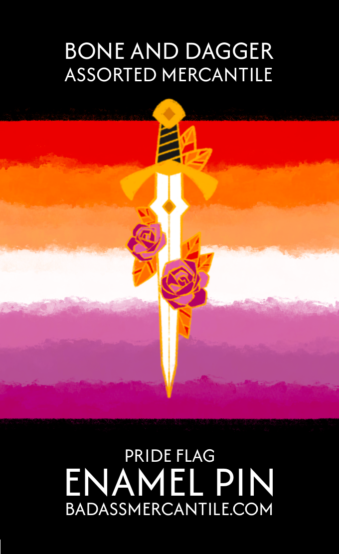 Bone and Dagger Assorted Mercantile - Wholesale Lapel Pin/Button - Pride Sword Enamel Pin3