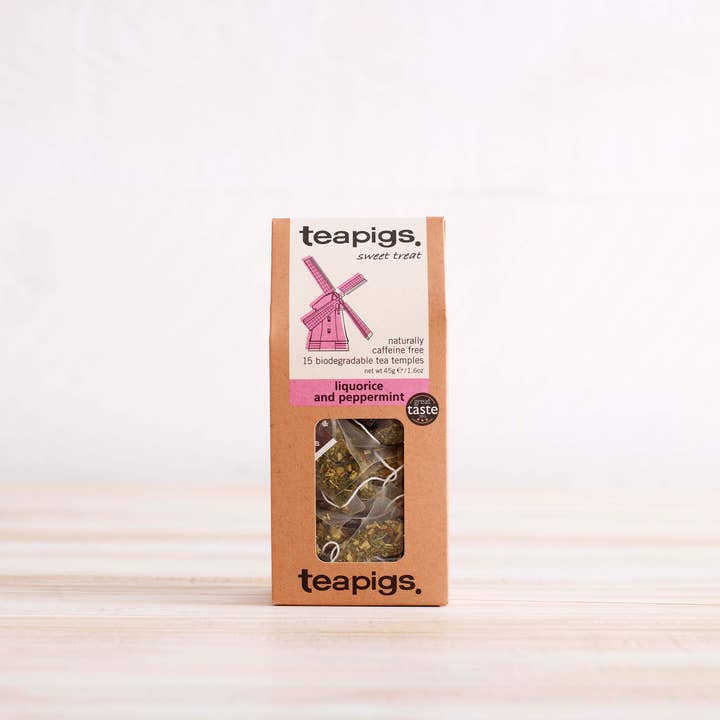 teapigs - Wholesale Tea Bags - Liquorice & Peppermint Tea - 15 Temples