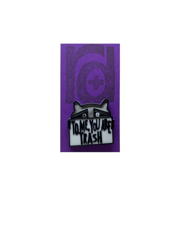 Trash Panda 3D Printed Pin for wholesale by R+D