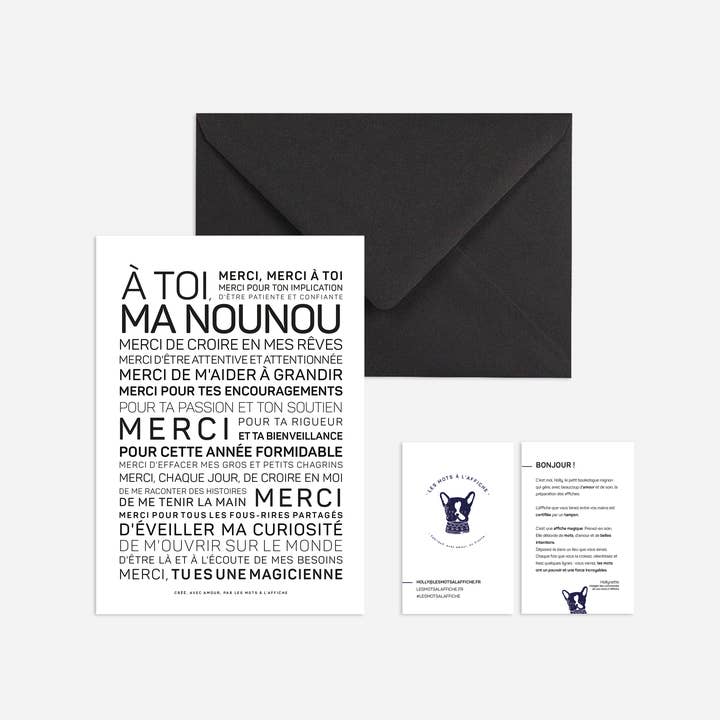 LES MOTS A L'AFFICHE - Wholesale Poster - Nanny Poster