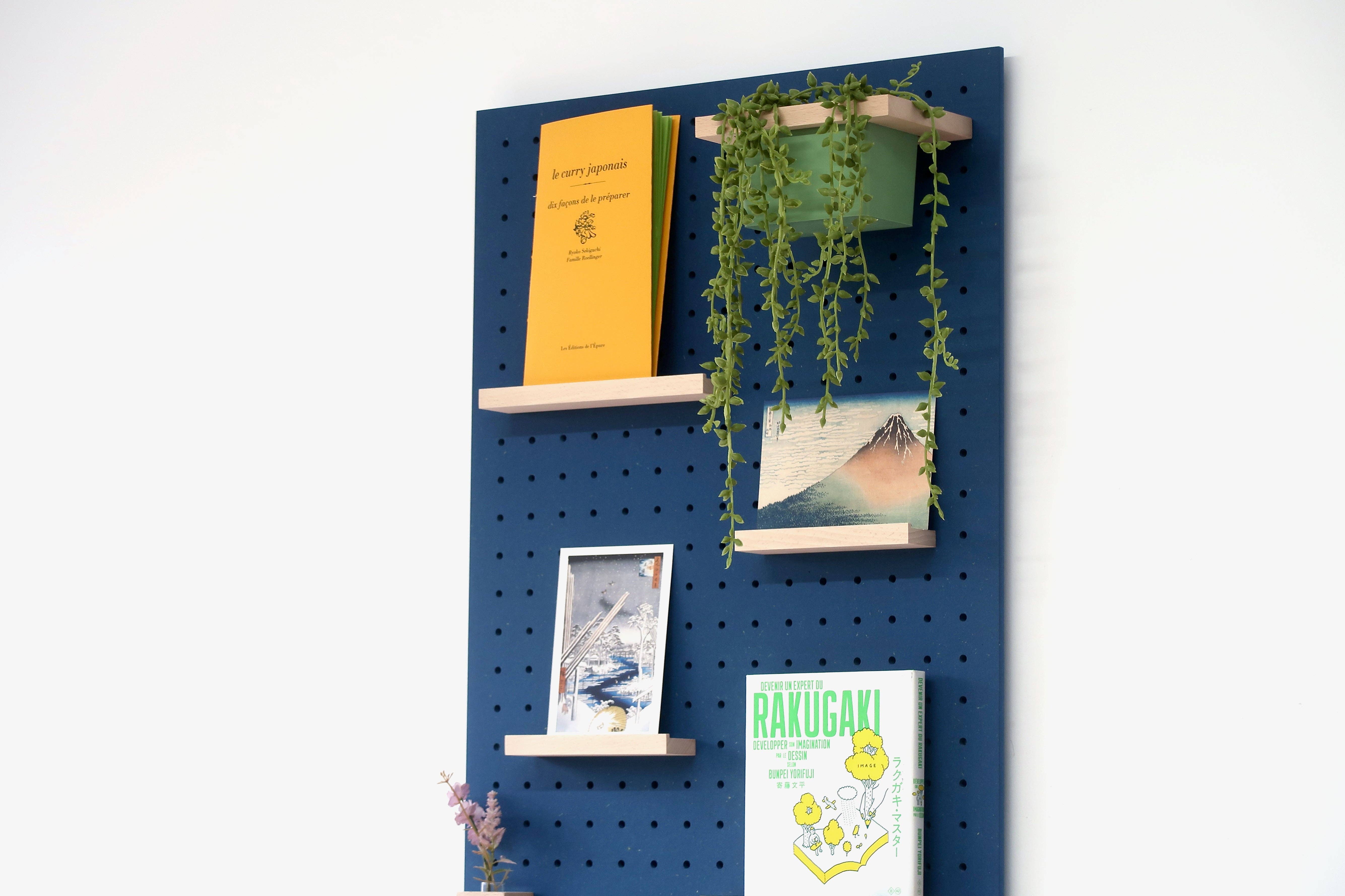 AIRE – wholesale Wall-mounted shelf – Wooden frame for Pegboard and book display
