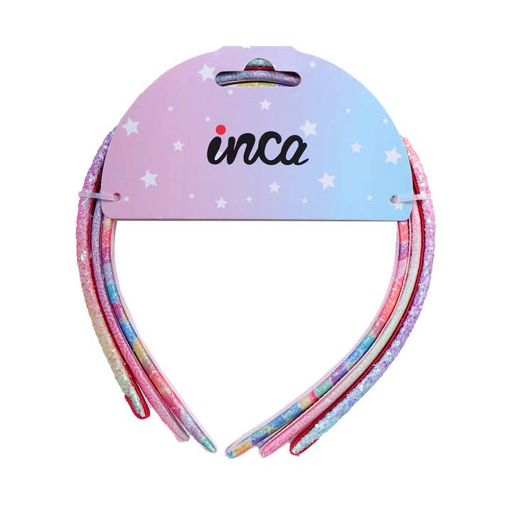 Lot de 3 Bandeaux Enfant avec Imprimés et Paillettes pour la vente par IKILIFE S.L