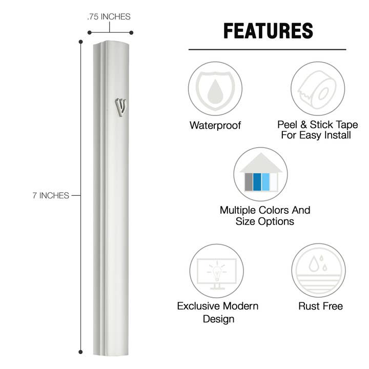 A&S Mezuzot - Vente Décorations de table - Étui Mezouza en aluminium27