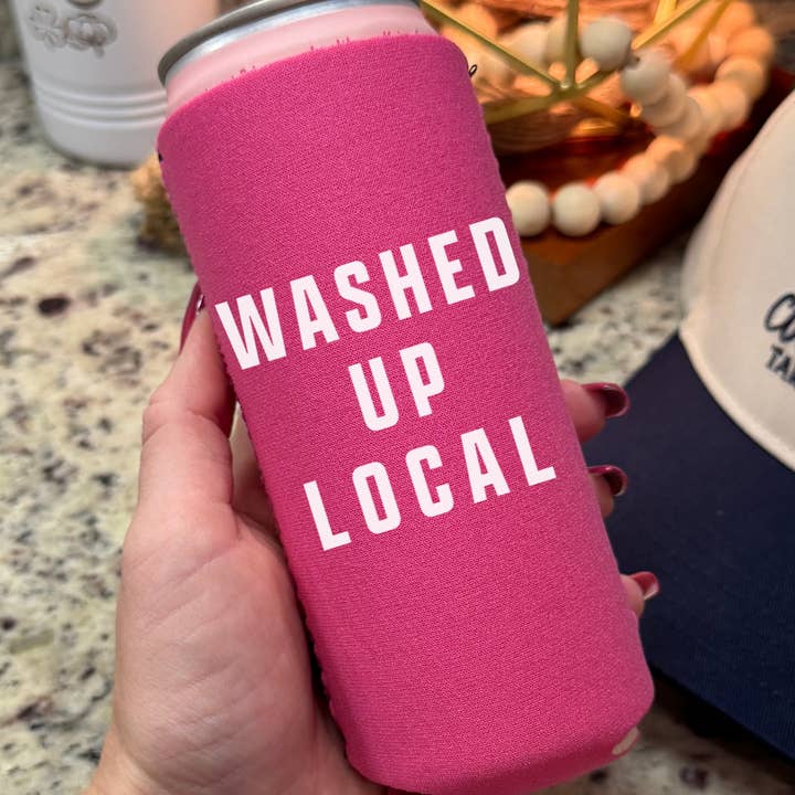 Clover + Cotton Co - Wholesale Drink Huggers & Koozies - Washed Up Local Drink Hugger