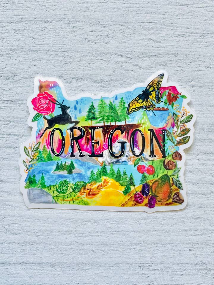 Adesivo Oregon per la vendita all'ingrosso da parte di A Quartzy Life