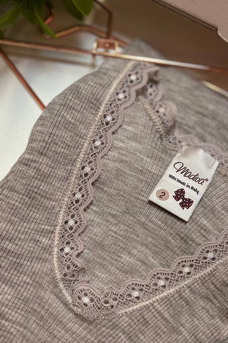 Madiva - Wholesale Knit Top - Women's - Amelie Crewneck - Ribbed Wool and Silk6