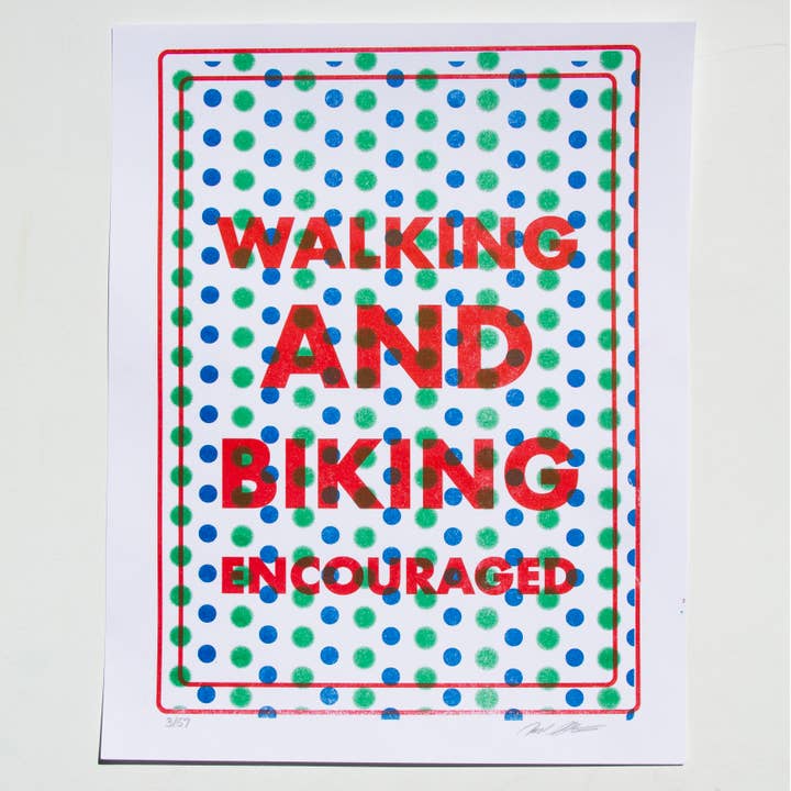 La marche et le vélo sont encouragés pour la vente par Shortt Editions