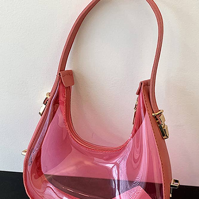 UNISHE - Wholesale Shoulder Bag - Women's - Clear Mini Hand Bag MOQ 3pcs ZK158