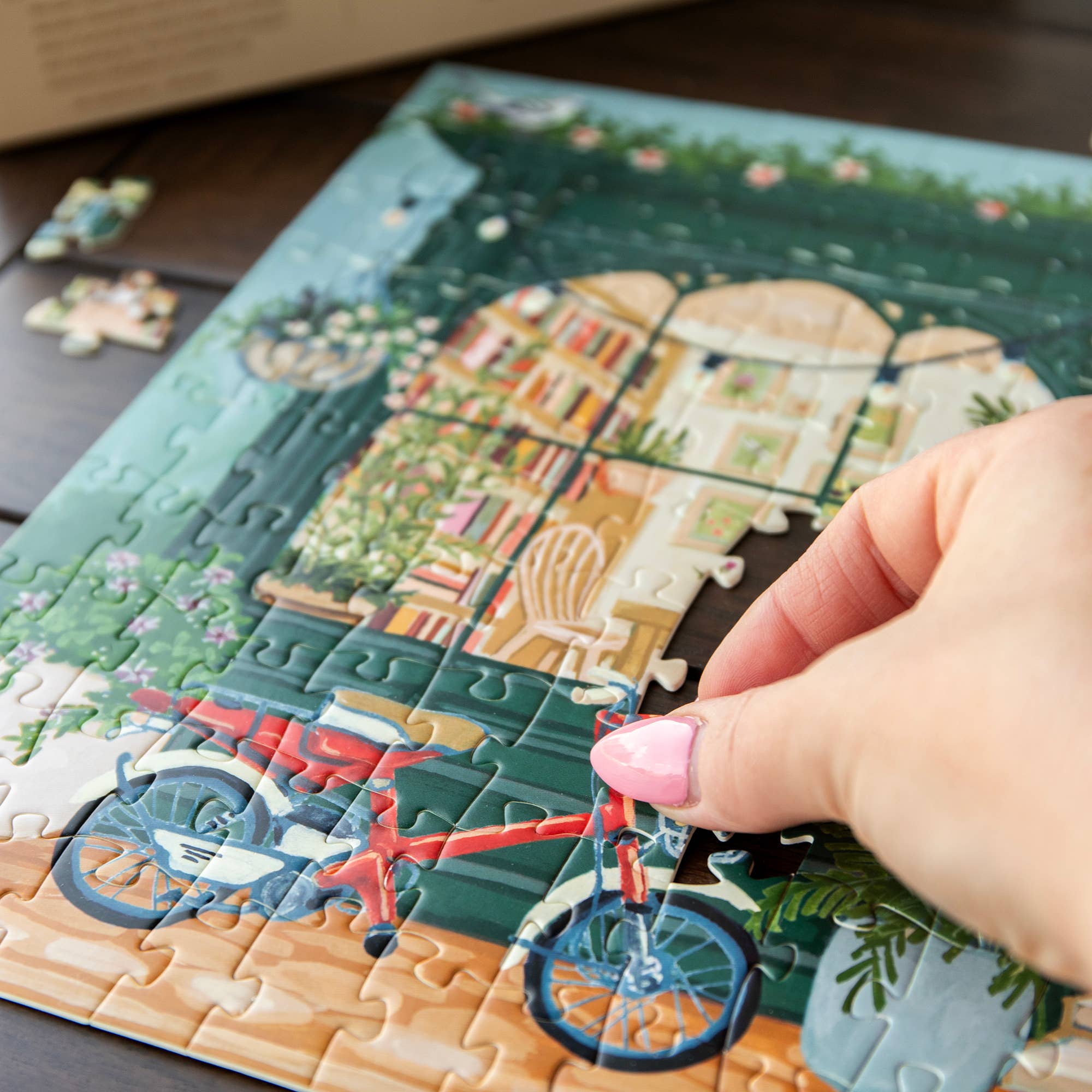 1canoe2 | One Canoe Two Paper Co. - Wholesale Puzzle - Adult - Bookworm Bookshop - 400 Piece Panoramic Jigsaw Puzzle4