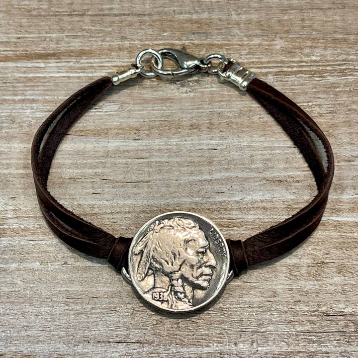 Indian Head Nickel rådjur Armband för wholesale av Lorraine Frances Jewelry