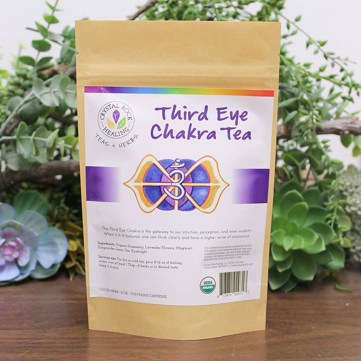 Crystal Rock Healing, LLC - Vente Thés santé/détox - Thé Third Eye Chakra 2 oz biologique