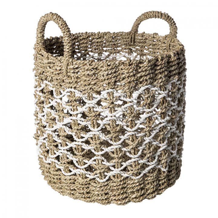 BASKET LAUNDRY SET*3 KAWONG WHITE por atacado de Taller Indias