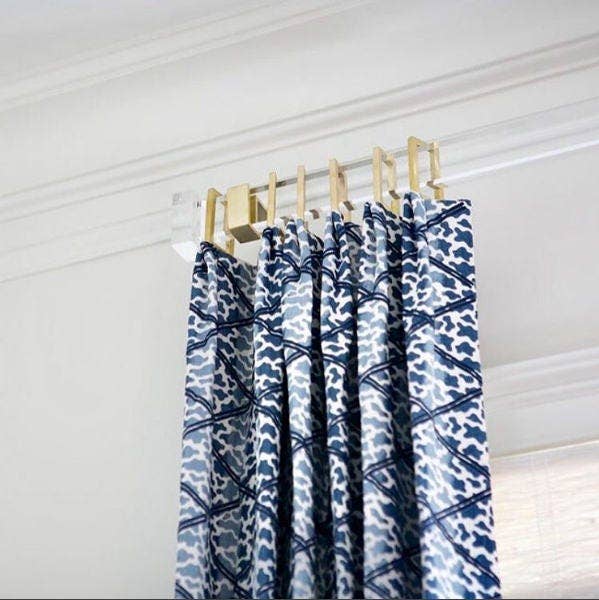 LuxHoldups - Vendita all'ingrosso Bastoni per tende - Tappo terminale in lucite per terminali di bastoni per tende rettangolari8