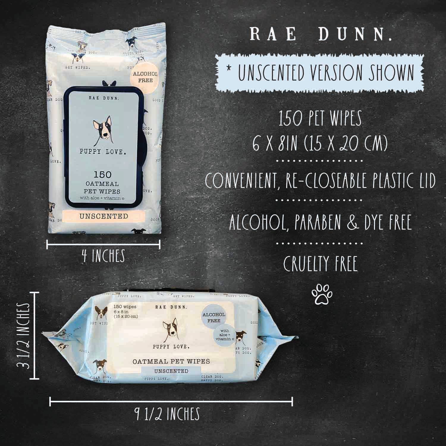 Precious Tails - Vente Produit de toilettage – chien - Lingettes pour animaux de compagnie Rae Dunn Icones - 150 ct8