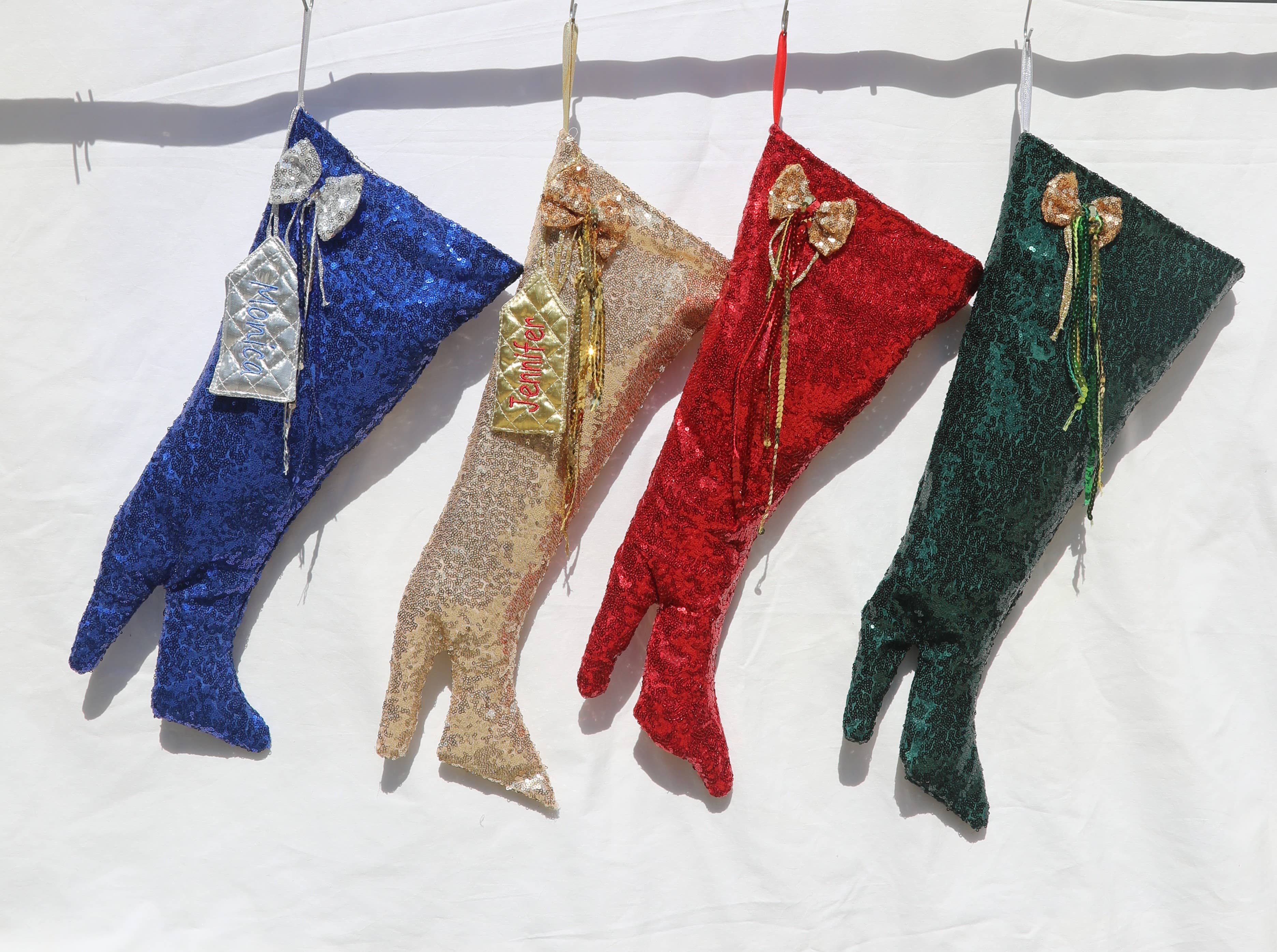 CocoMiaDesign – Großhandel Weihnachtsstrumpf – High Heel Weihnachtsstrumpf, Pailletten Damenstrumpf-Set7