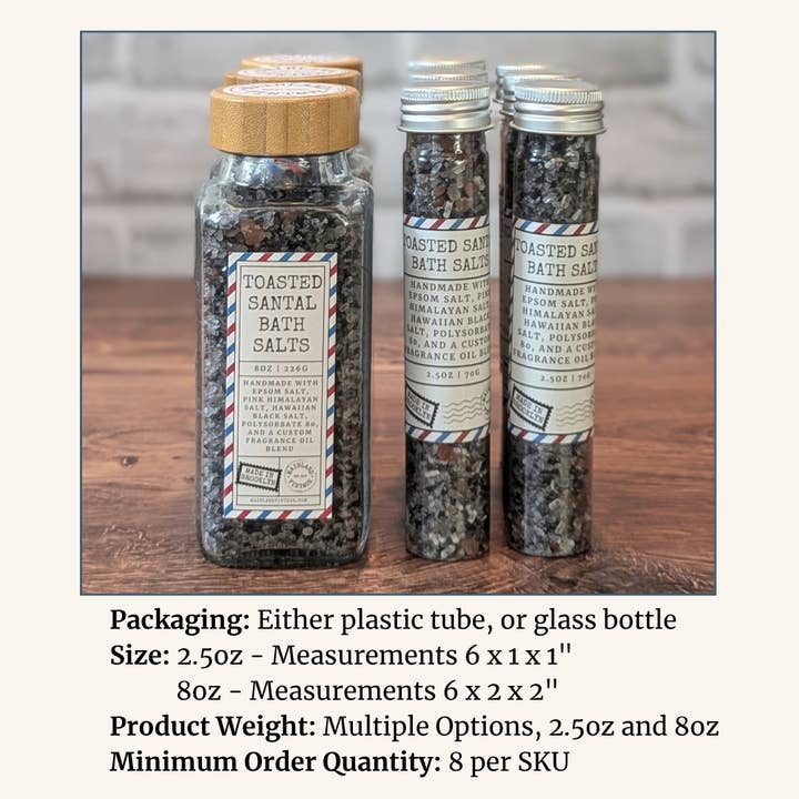 Mainland Vintage - Wholesale Bath Salts - Wildflower Bath Salts - Pink Himalayan & Epsom Salts