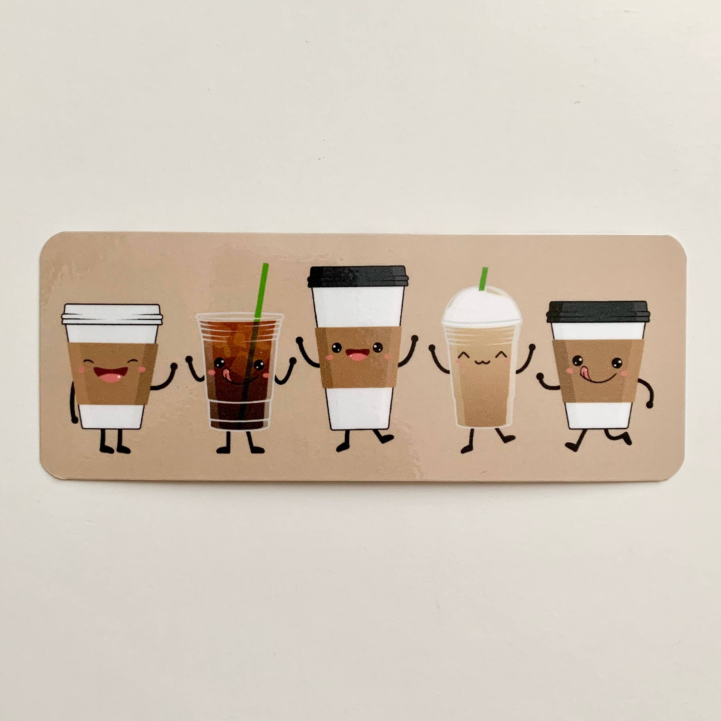 AMW the studio - Wholesale Bookmark - Happy Coffee Cups Bookmark1