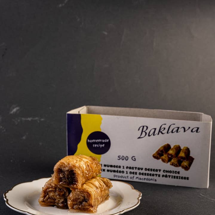 Country Roots - Wholesale Cookie - Rolled Baklava Phyllo Dessert with Walnuts 500g 3
