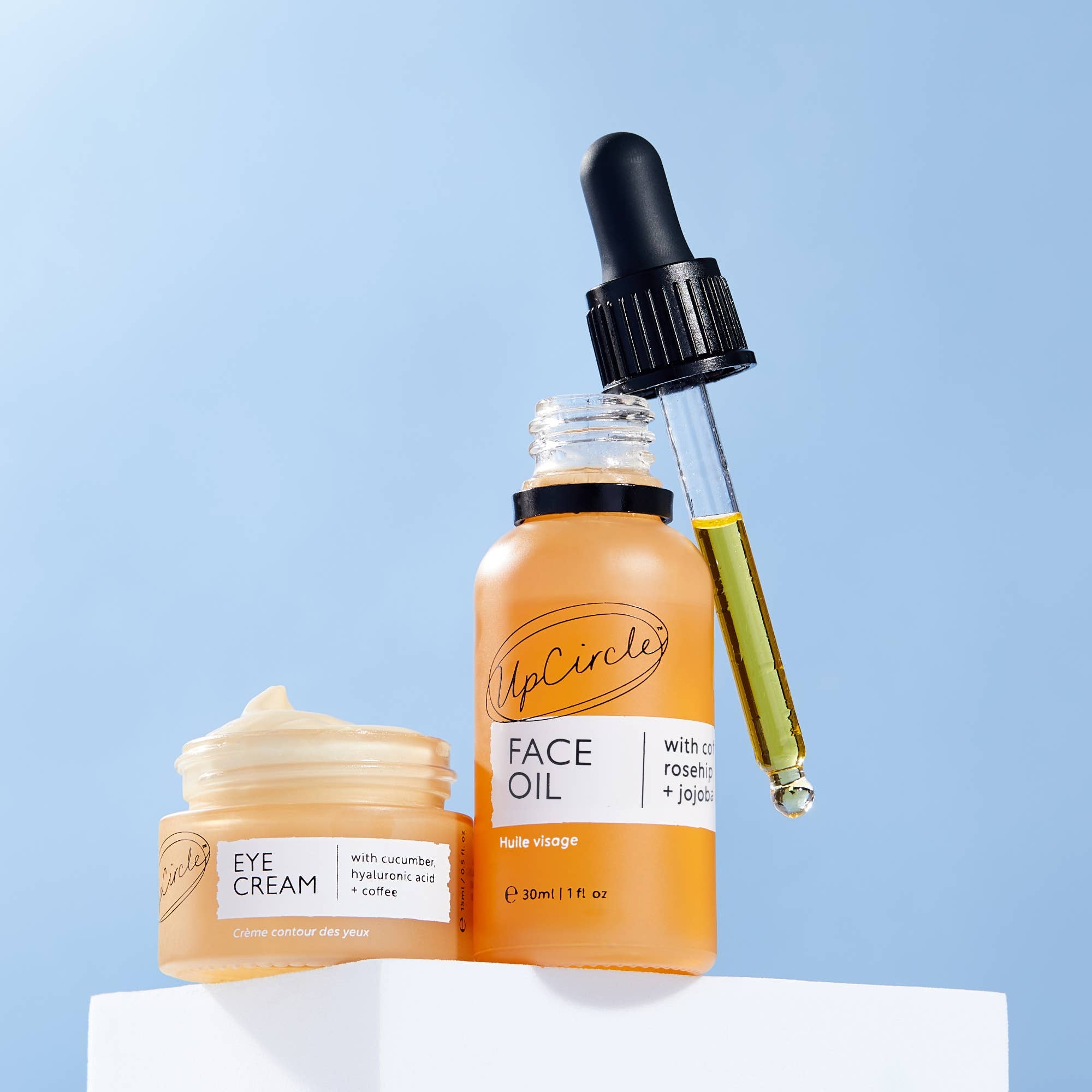 UpCircle Beauty Europe - Vendita all'ingrosso Kit per la cura del viso - Regalo Benessere Vegano Eco-Friendly - Duo Cura della Pelle Spa Caffeinato Riempitivo per Calze4