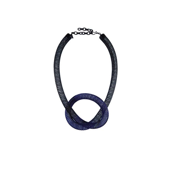 Sarah Cavender Metalworks – wholesale Link & chain necklace – 20" Contemporary Knotted Viking Knit Necklace
