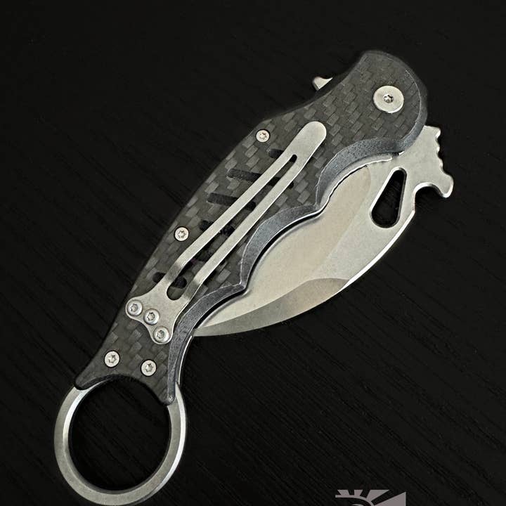 Titan International - Wholesale Pocket Knife/Holder - Titan Black Serpent / Karambit / Pocket Knife - TK-1302