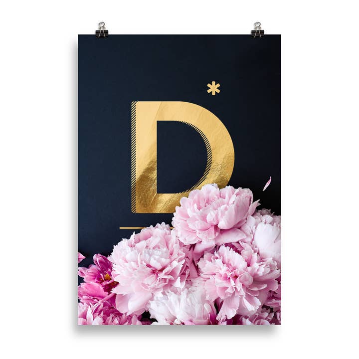 Pioenen ABC | letter-D voor wholesale door HEARTMADE Prints