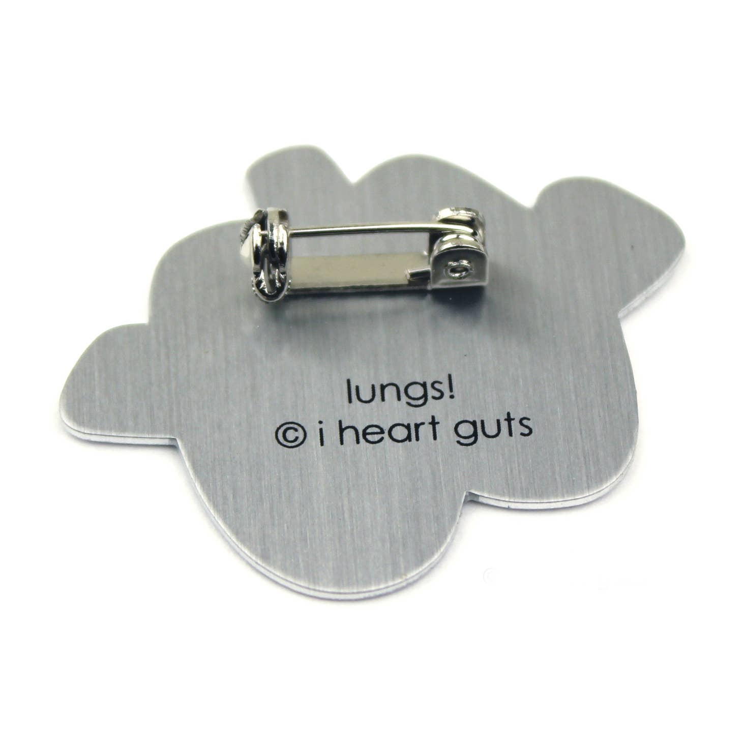 I Heart Guts | Organ Plushies Wholesale - Wholesale Lapel Pin/Button - Lungs Lapel Pin - I Lung You3
