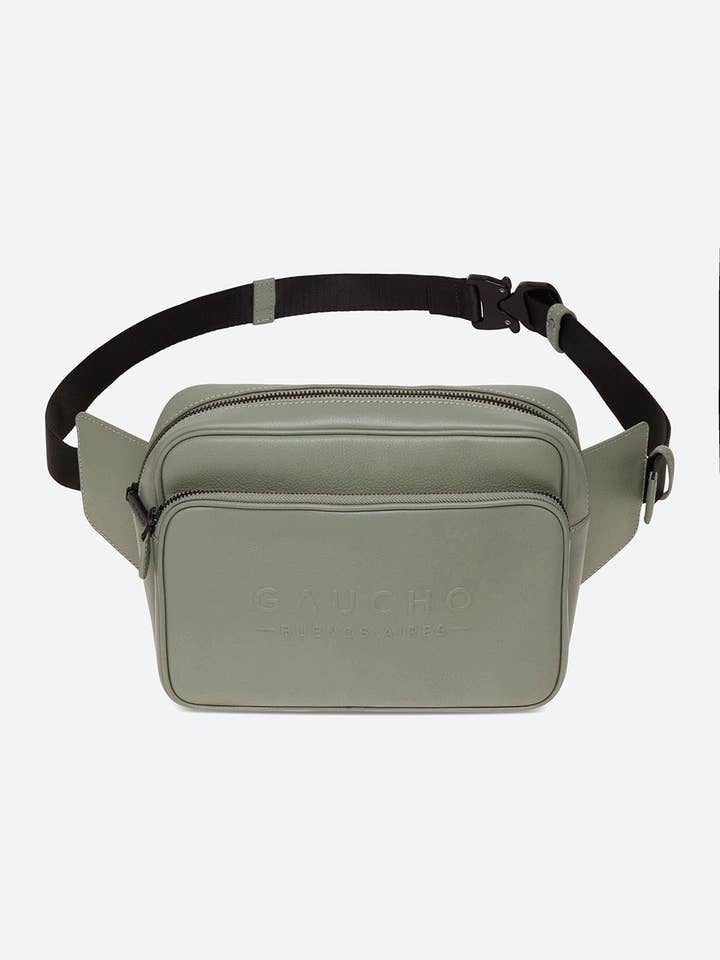 Bolso bandolera en verde eucalipto para venta al por mayor de Gaucho Buenos Aires